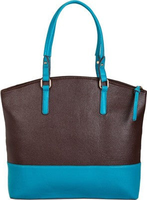 Caprese Satchel Brown Turquoise Handbag