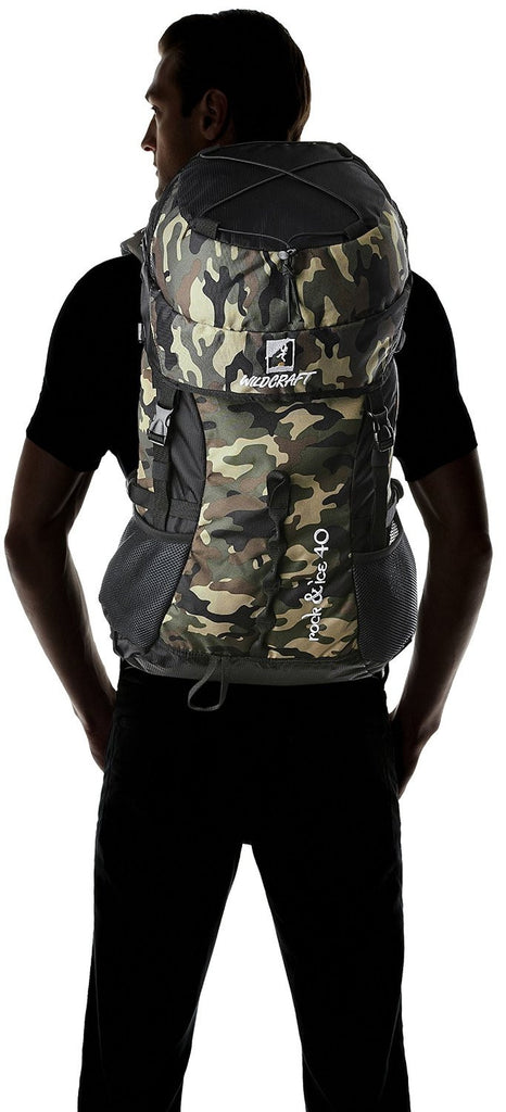 Wildcraft Rock and Ice Camo Brown 40 Ltrs Brown Rucksack 8903338019725